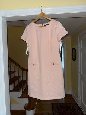 Tommy Hilfiger Blush Pink Short Sleeve Shift Dress
